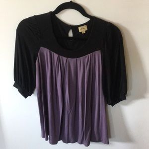 Black and purple top